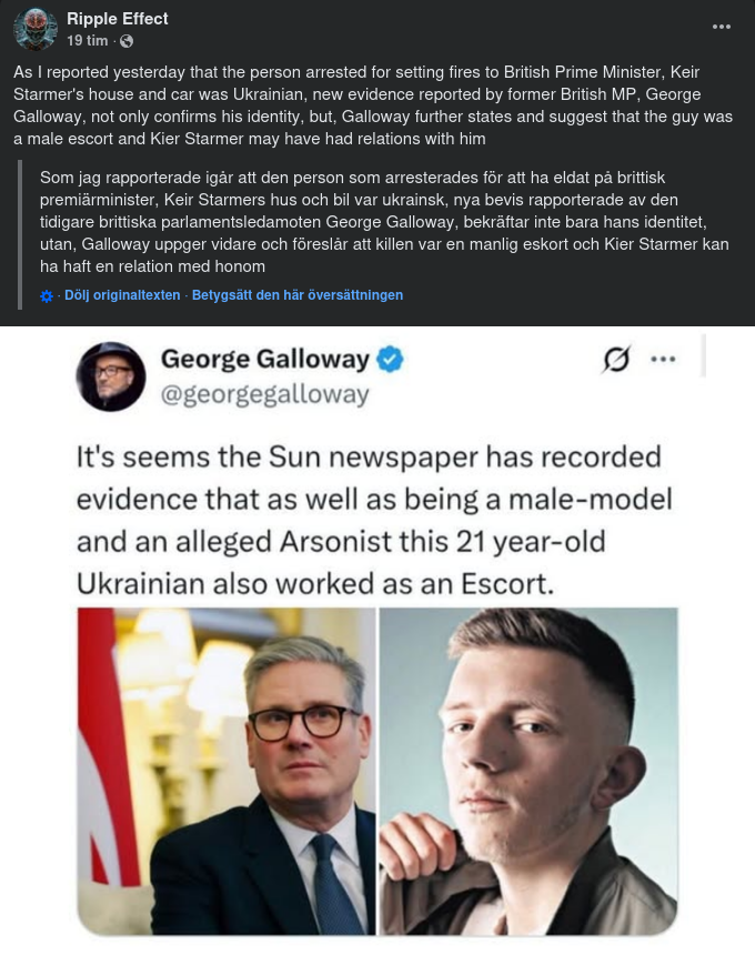 Galloway Om Starmer & Mordbrännaren