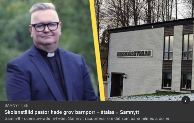Missionspastor Tommy Holmsten Åtalas För Grovt Barnpornografibrott
