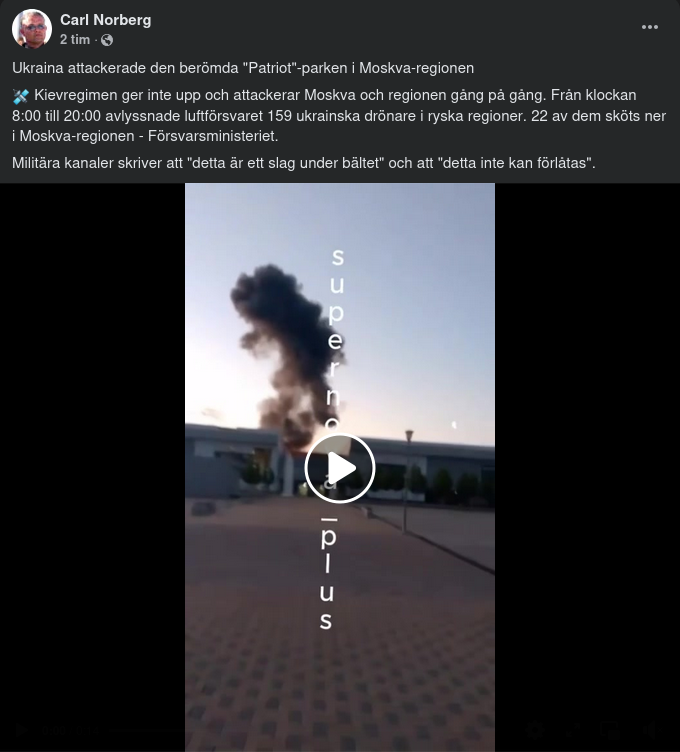 Ukrainsk Drönarattack