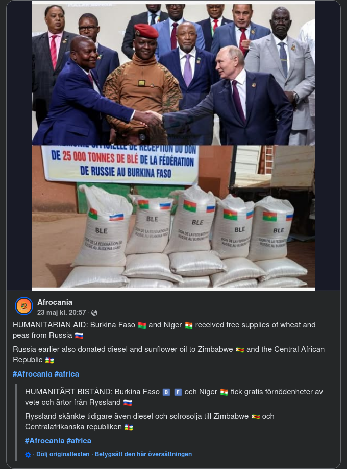 Ryskt Bistånd I Afrika