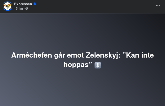 Hopplöst Med Ukrainas Arméchef I Expressen