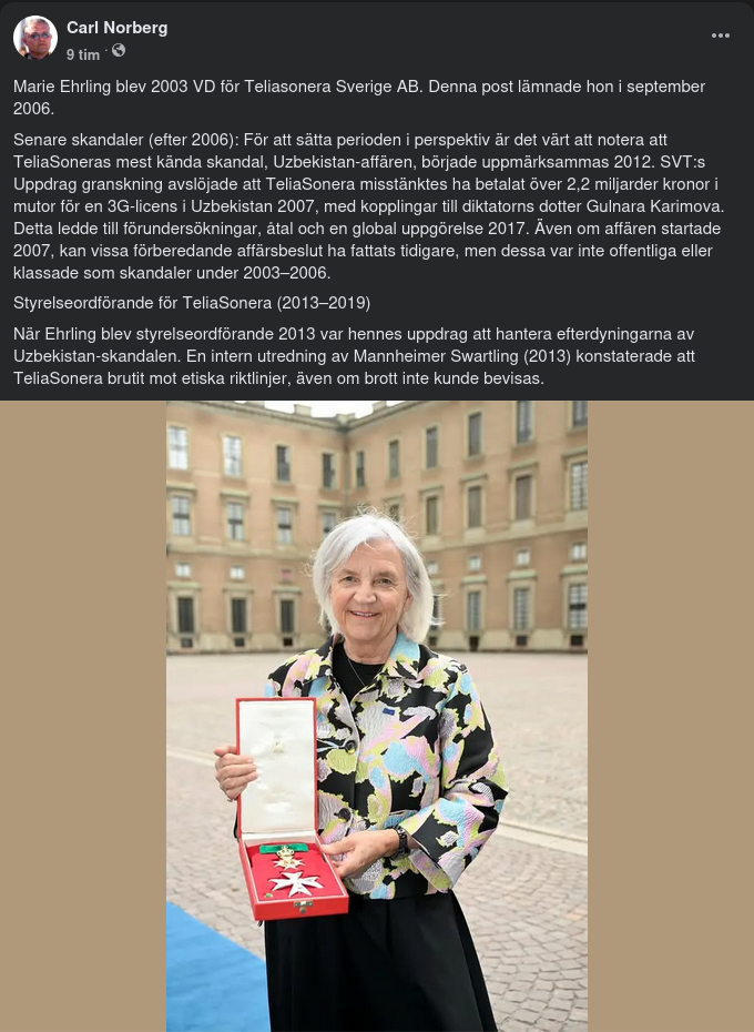 Marie Ehrling - Teliasonera