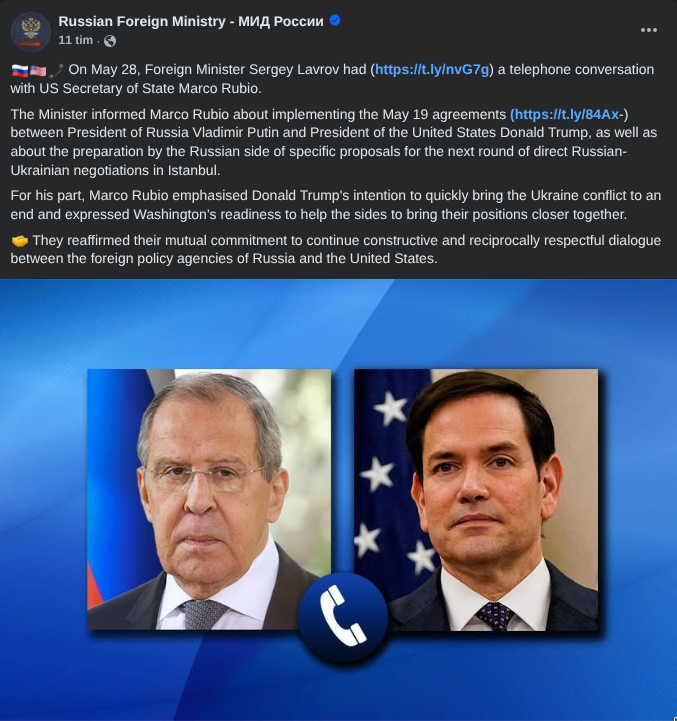 Telefonsamtal Mellan Lavrov & Rubio