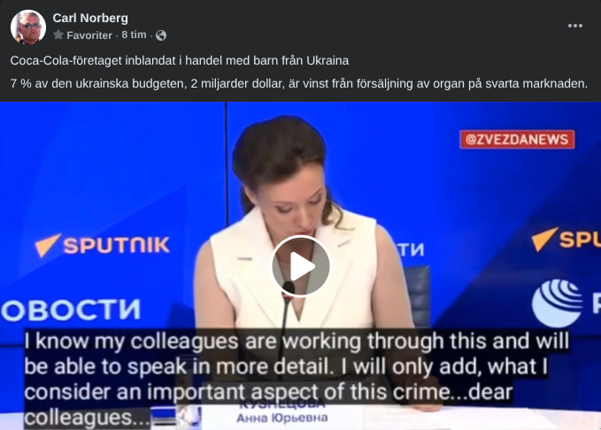 Ryska Påståenden Om Ukrainsk Barnhandel