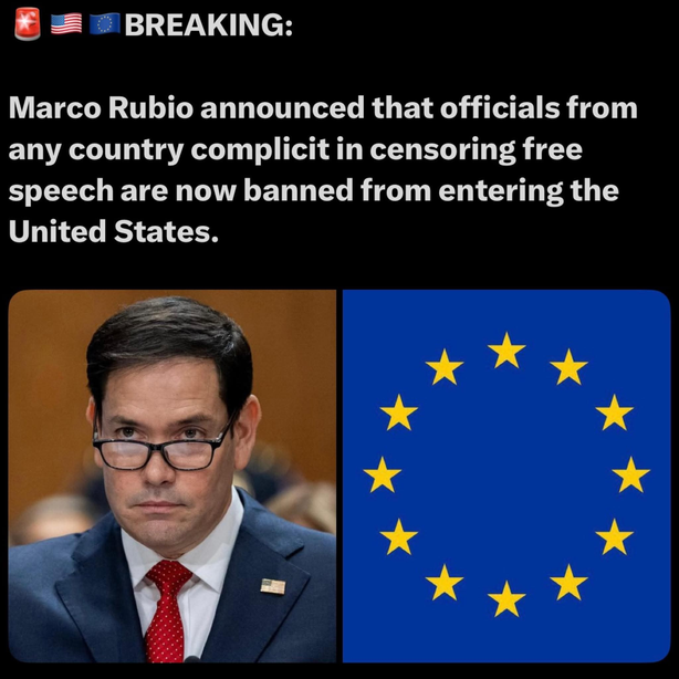 Tjänstemän Från Land Som Censurerat Yttrandefriheten Bannlysta Från USA