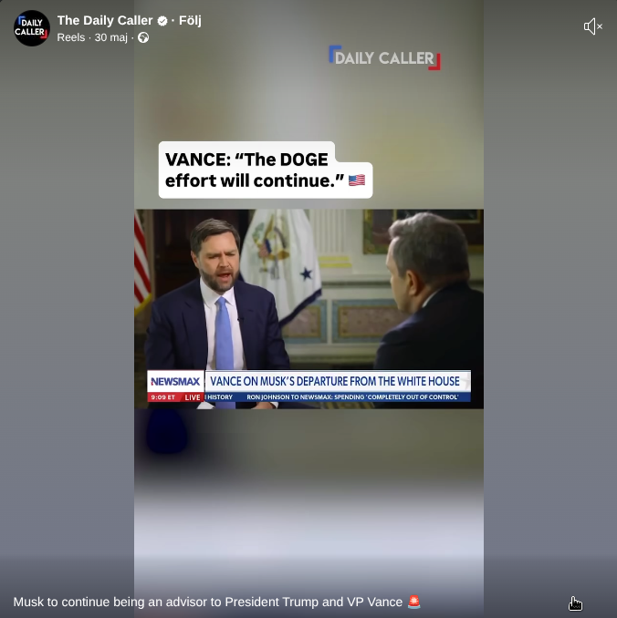 Vance: Elon-eran Inte Över