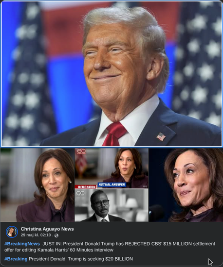 Trump Förkastar Förlikningserbjudande