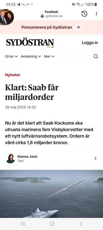 Fem Visbykorvetter Till Marinen