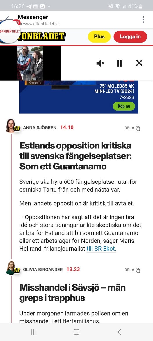 Estländsk Kritik Mot Svenskhyrda Fängelseplatser