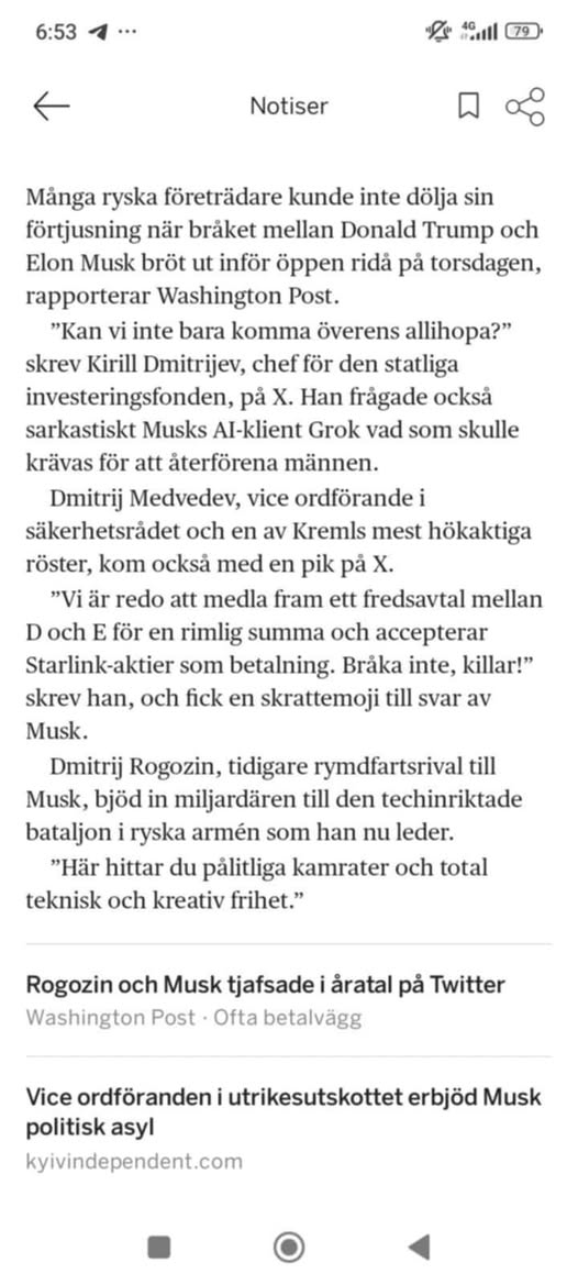 Rysk Förtjusning Över Trump-Musk Bråk