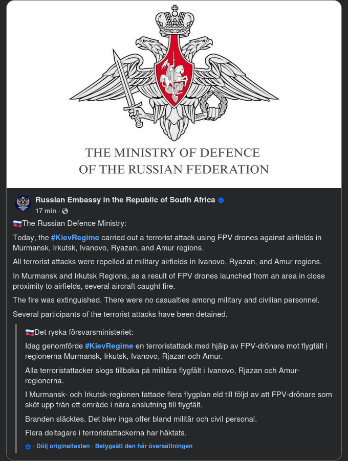 Terroristattacker Från Ukraina