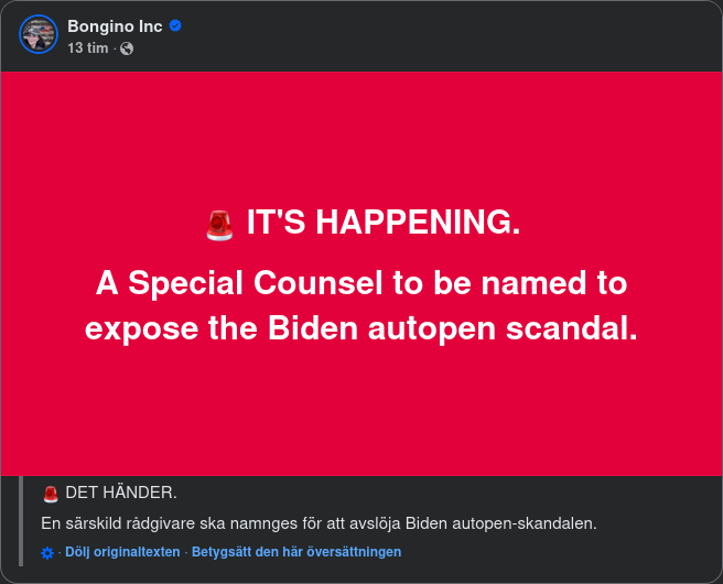 Särskild Utredare För Skandalen Med Autopennan