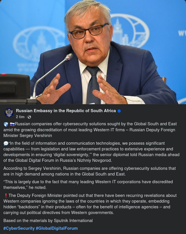 Ryska Cybersäkerhetslösningserbjudanden