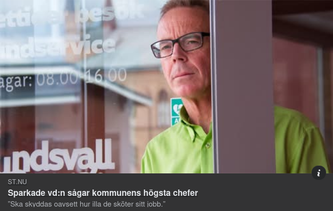Sundsvalls Högsta Kommunchefer Sågas Av Sparkad VD