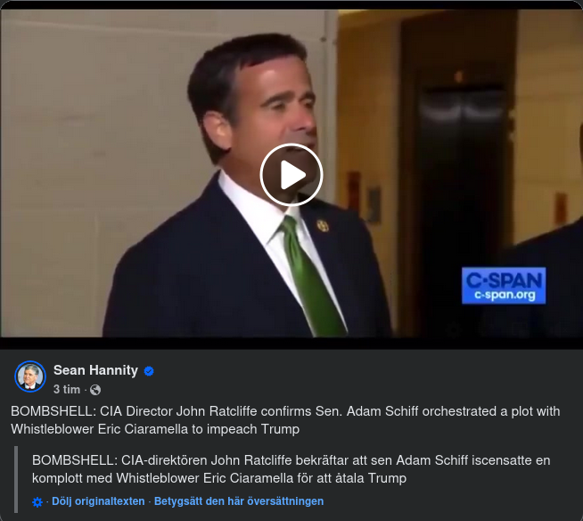 Ratcliffe Om Åtalskonspirerande Schiff