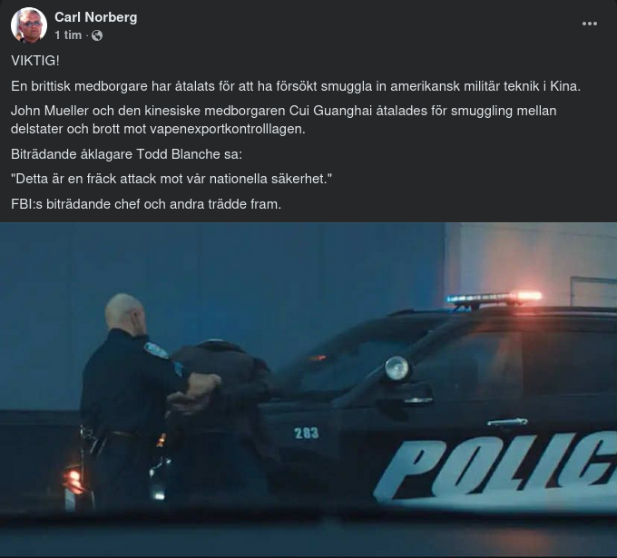 Militär Tekniksmugglingsåtalade