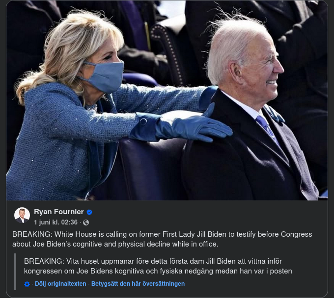 Vita Huset Uppmanar Jill Att Vittna