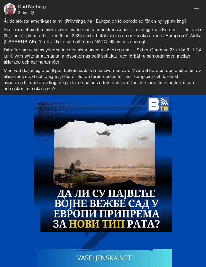 Krigsförberedande Militärövningar