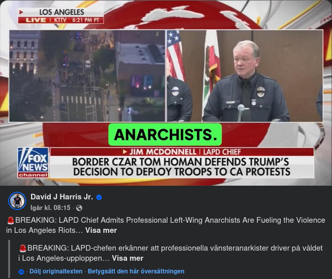 LAPD-Chef & Organiserade Orosmakare