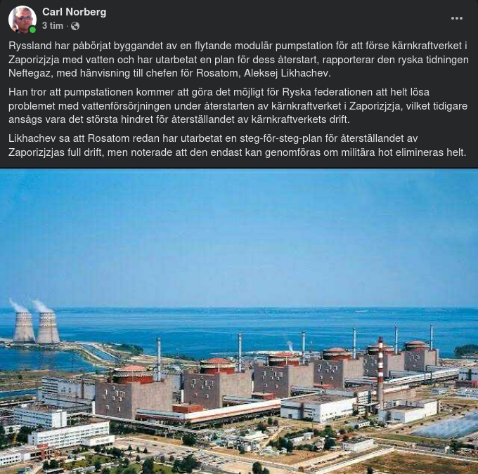 Ryskt Engagemang I Zaporizjzja