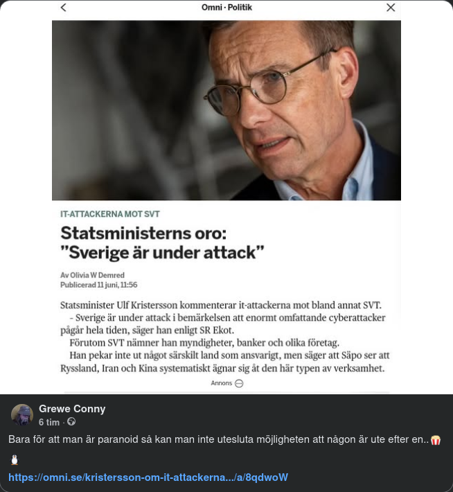 Barnhandlaroro Att Sverige Är Under Attack