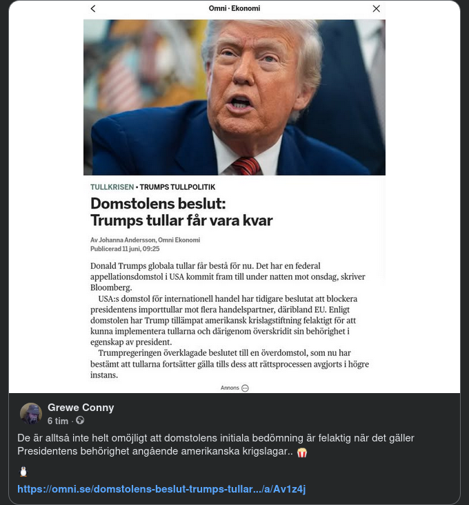 Trump, Amerikansk Krigslagstiftning & Domstolarna