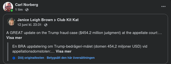 Uppdatering Om Trumps Bedrägeri-Mål