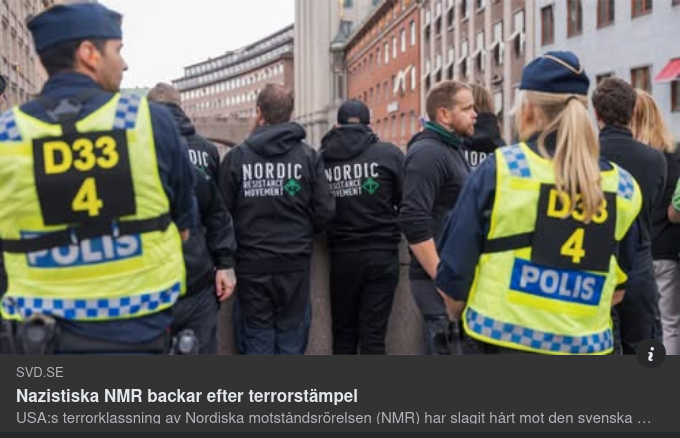 Terroristklassningsförsvagat NMR