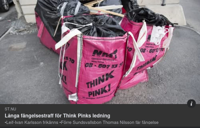 Fängelse För Think Pink Ledning