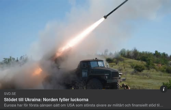 Europa Går Om USA Som Ukrainabidragsgivare