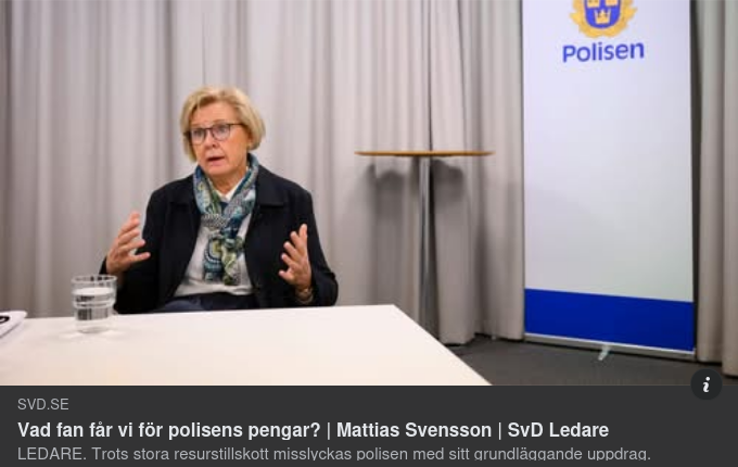 Ifrågasatt Polispengaresultat
