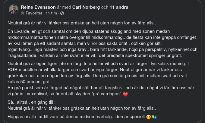 Grå Midsommar Med Reine