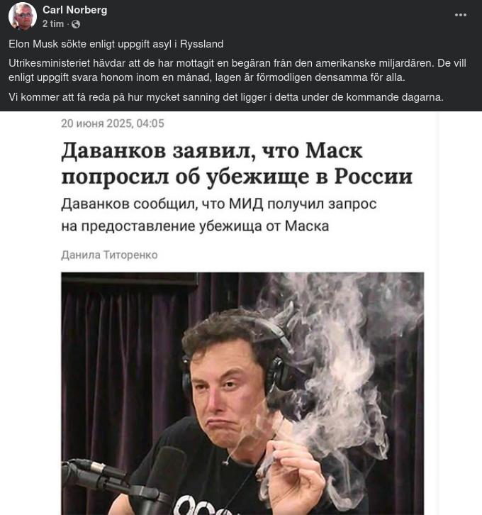 Musk Söker Asyl I Ryssland?..