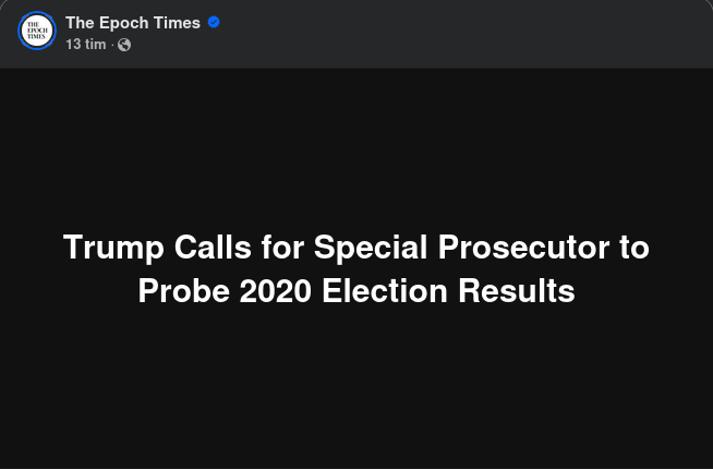Trump Uppmanar Till Särskild Åklagare För 2020-Valet