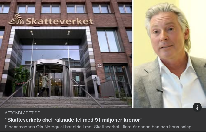 Felräknande Skatteverkschef