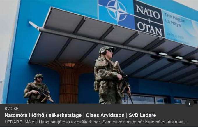 AI Med X22 & SvD Om Nato-Toppmöte I Haag
