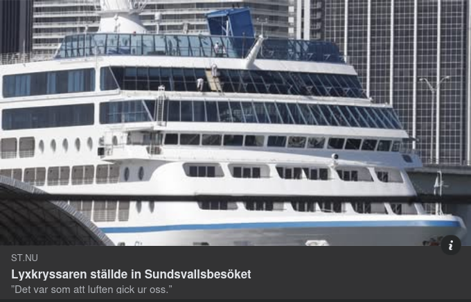 Inget Lyxigt Kryssningsfartyg Till Sundsvall
