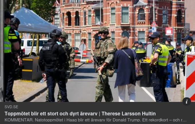 Rekordkort Nato-Möte & Rekorddyrt Ärevarv För Trump I SvD