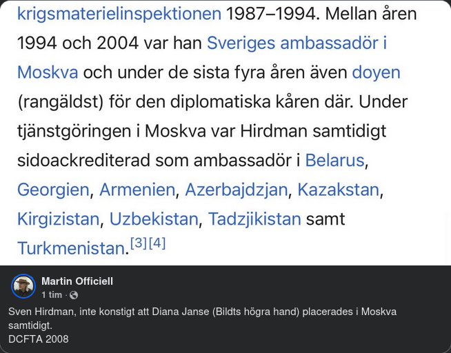 Sven Hirdman I Moskva