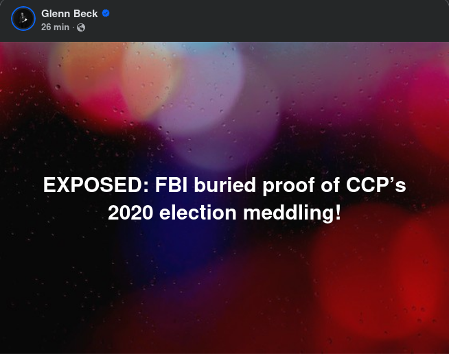 FBI Dolde Bevis På Kinesisk Valpåverkan 2020