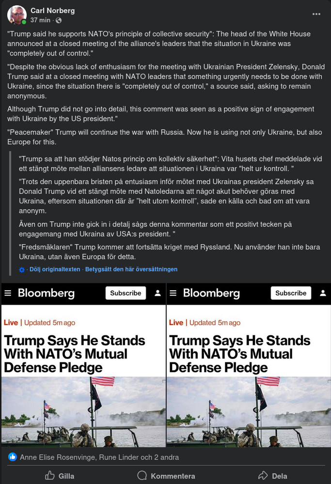 Trump, Nato & Ukraina