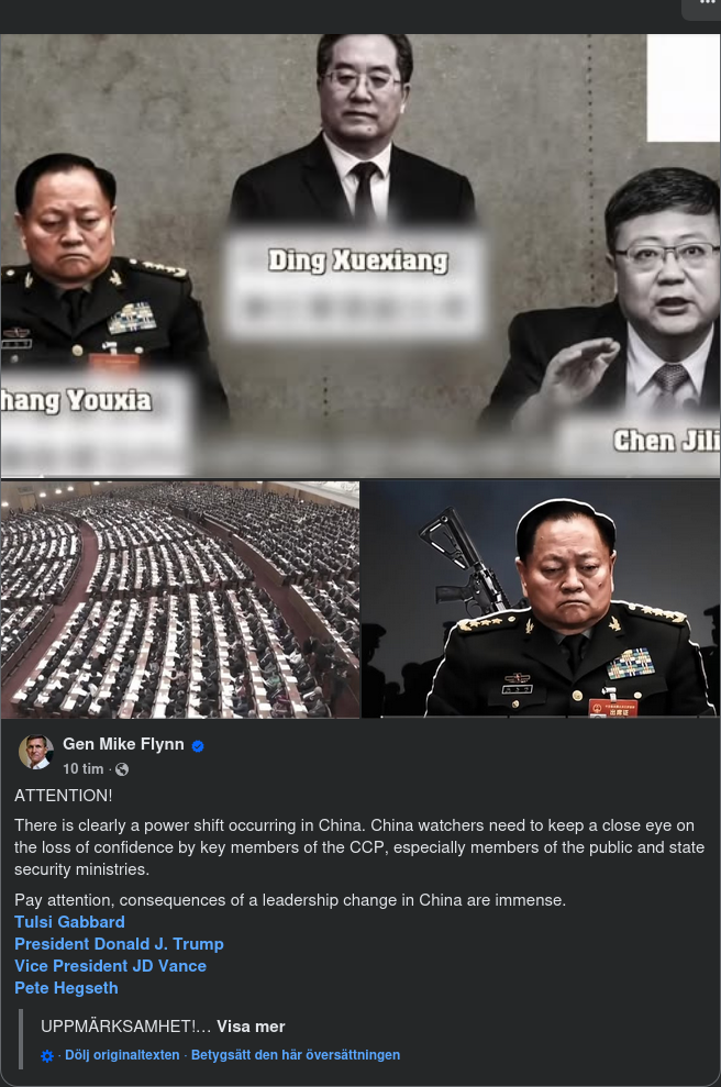 Flynn Ser Kinesiskt Maktskifte