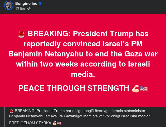 Gazakrigsslut Inom Två Veckor?..