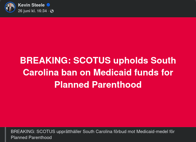 SCOTUS & Planned Parenthood