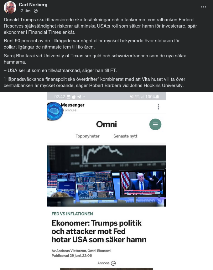 Oroliga Över Amerikansk Ekonomi