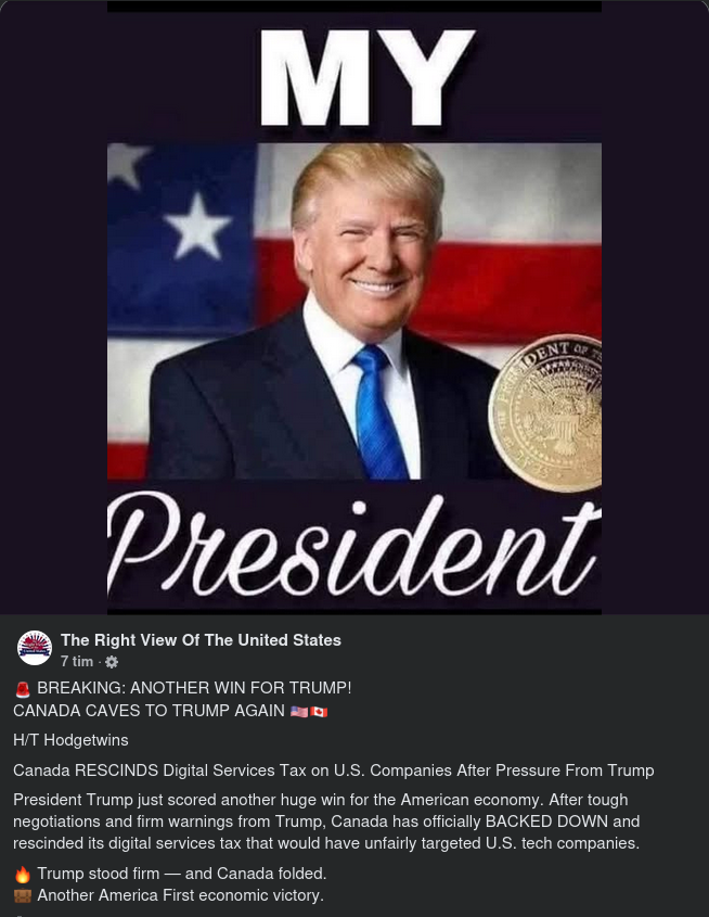 Kanada Viker Sig För Trump