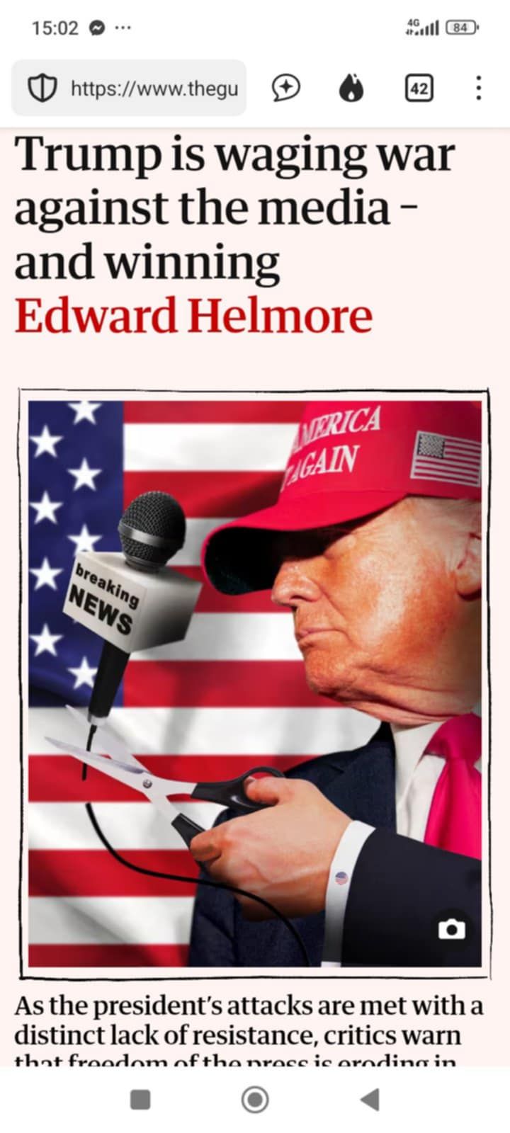 Trump Vinner Kriget Mot Media