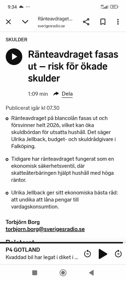 Utfasad Ränteavdrag Riskerar Ökade Skulder