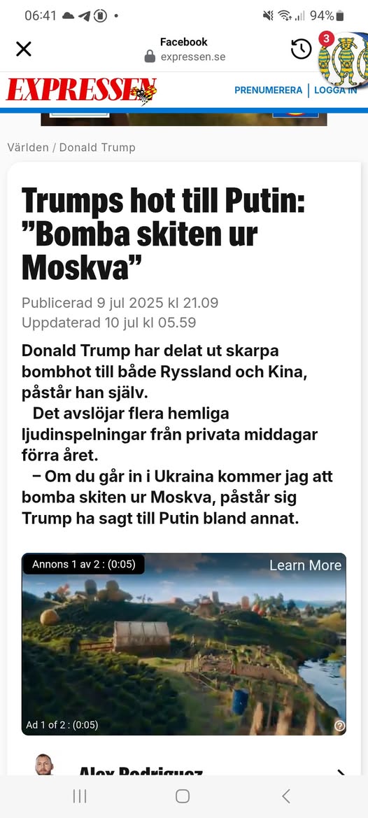 Bombhotande Trump
