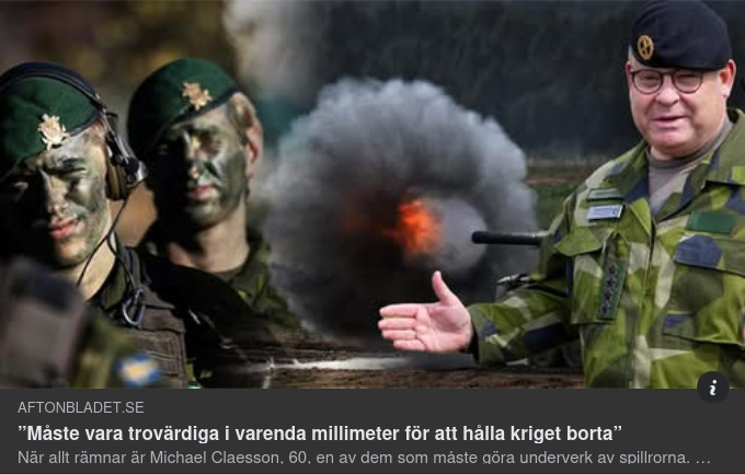 AI Med Aftonslasket Om Krigsborthållande Millimetertrovärdighet